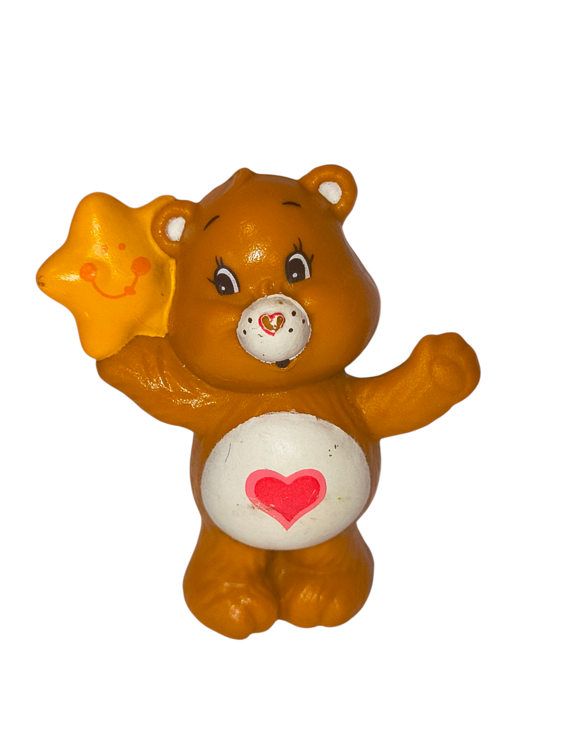 1983 AGC Care Bears Tenderheart Bear With Star 2" Figure