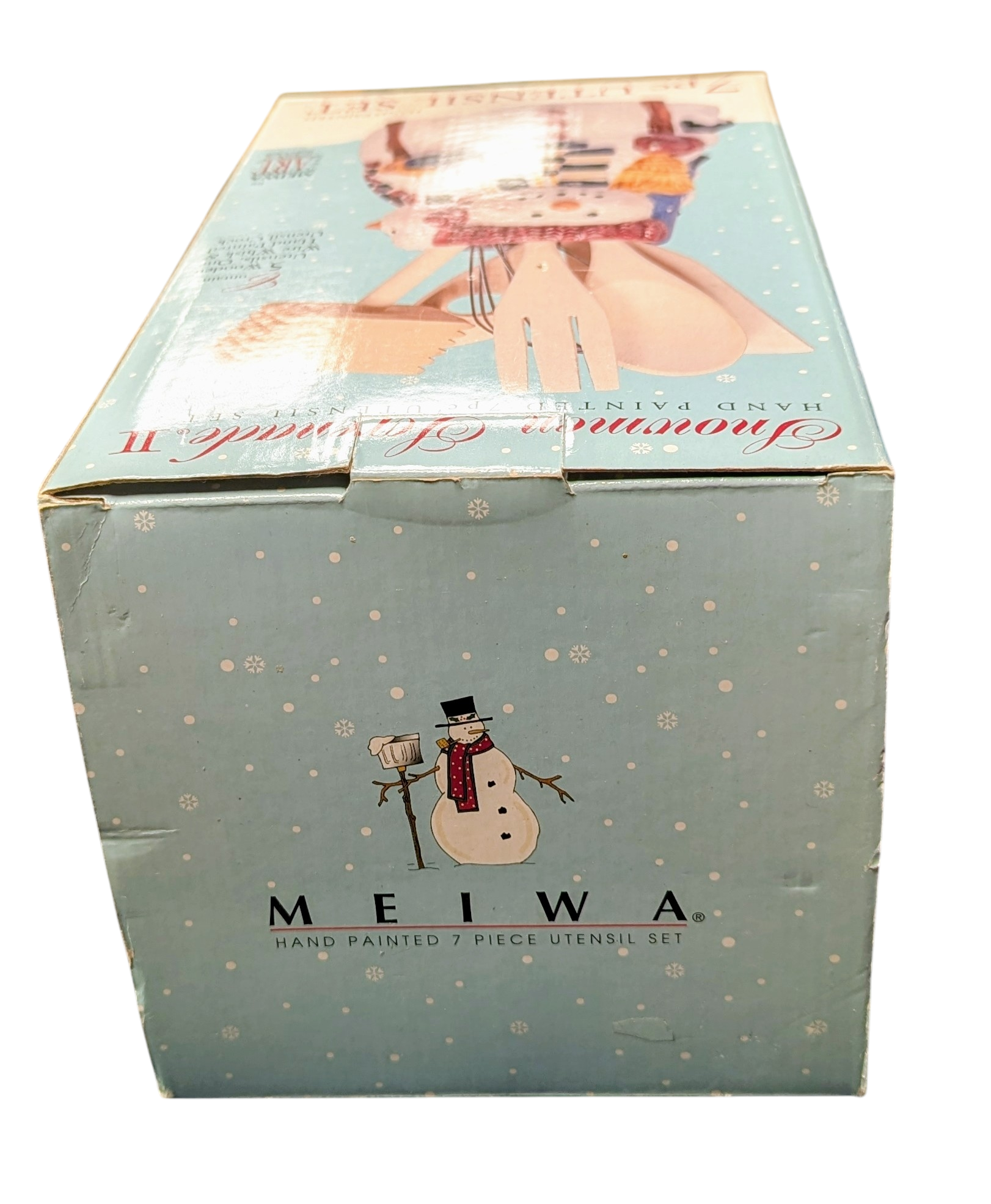 Meiwa Snowman Serenade II Hand Painted 7pc Utensil Set image 4