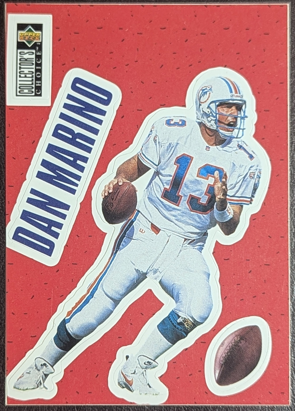 1996 Collector's Choice Play Action Stick-Ums Dan Marino #S1 Miami Dolphins