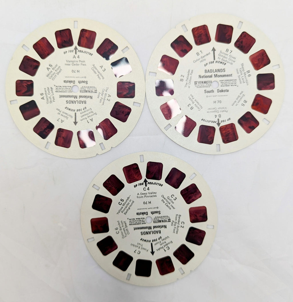 1977 View-Master Badlands National Monument 3 Reel Pack image 3