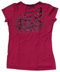 Fox Riders Co Girls XL Red Graphic Logo Casual T-Shirt