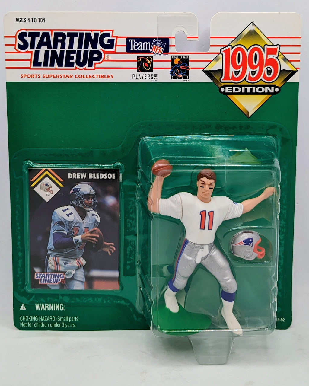 1995 Kenner Starting Lineup Drew Bledsoe New England Patriots NFL Figure