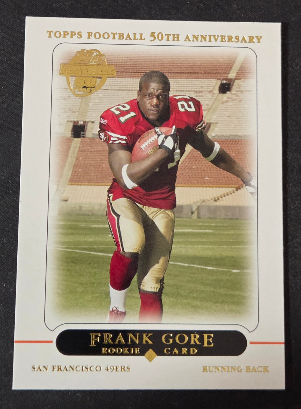 2005 Topps 50th Anniversary Frank Gore Rookie #418 San Francisco 49ers