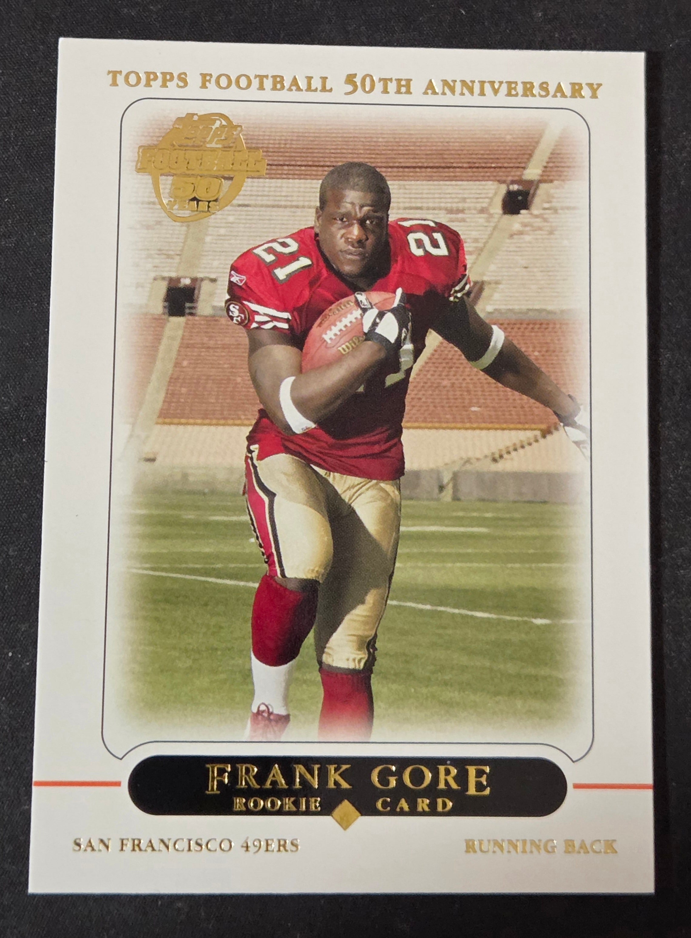 2005 Topps 50th Anniversary Frank Gore Rookie #418 San Francisco 49ers