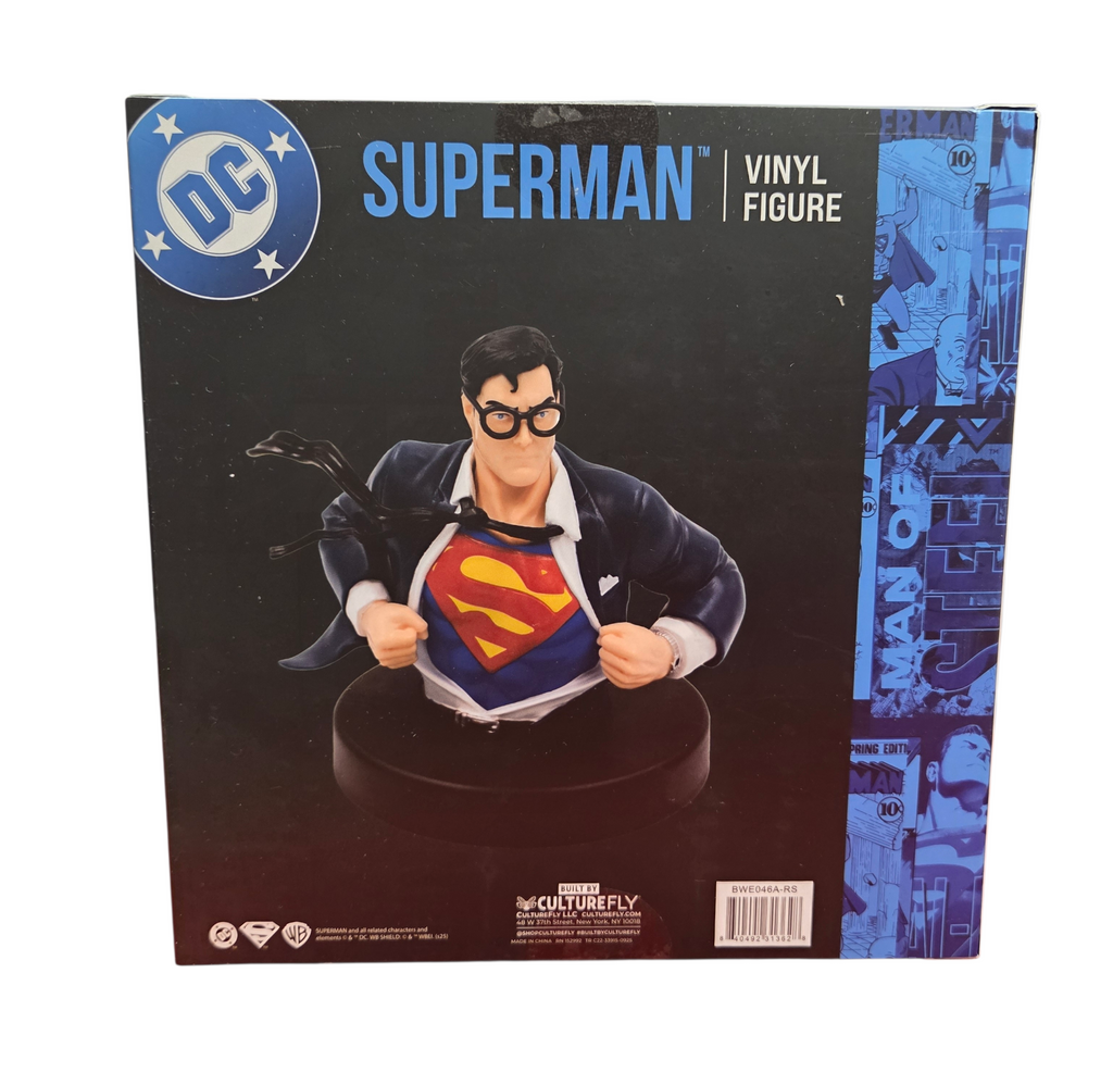 2025 Culturefly World Finest DC Comics Clark Kent Superman 5" Vinyl Bust Statue image 2