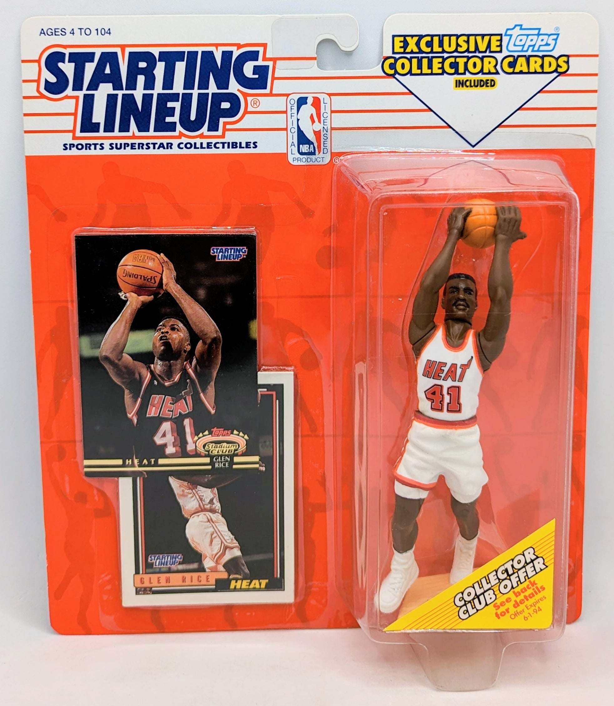 1993 Kenner Starting Lineup Glen Rice Miami Heat Figure