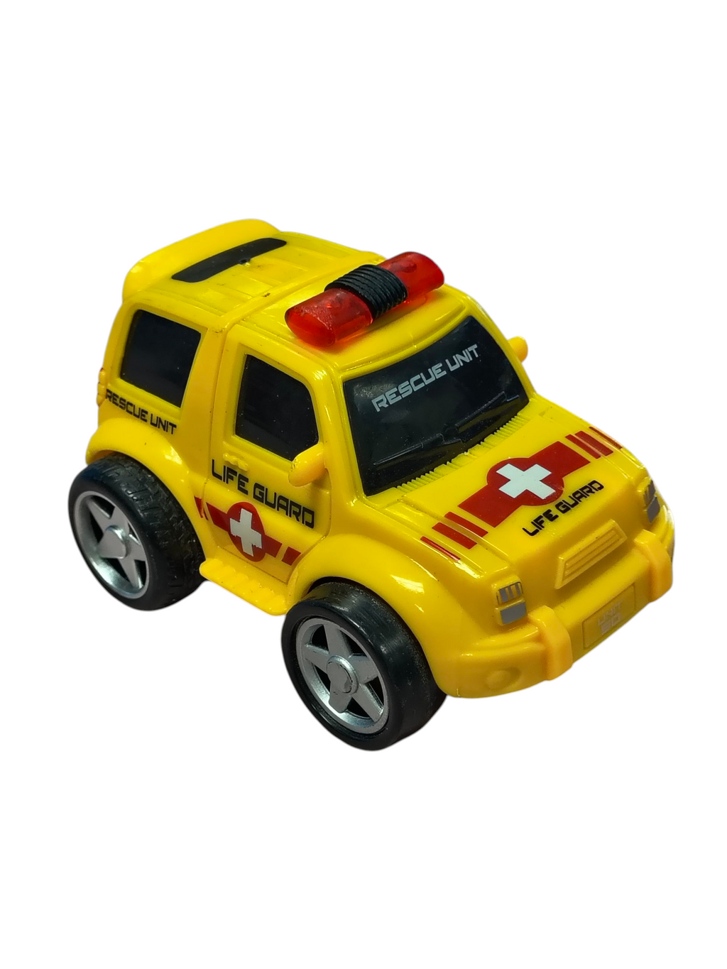 Nkok Push n Go Junior Racer Rescue Unit Life Guard Plastic Vehicle Toy image 2