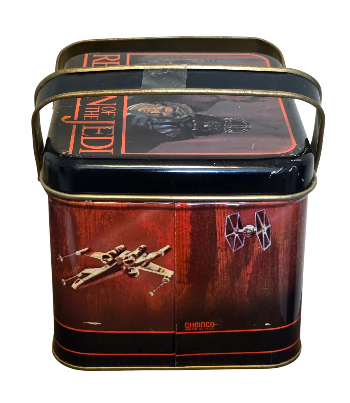 1983 Chein Star Wars Return Of The Jedi ROTJ Collectible Tin Box w/ Handles image 5