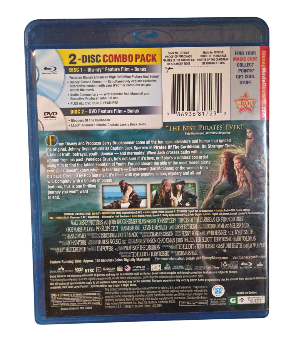 2011 Pirates of the Caribbean: On Stranger Tides Blu-ray - Missing DVD image 3