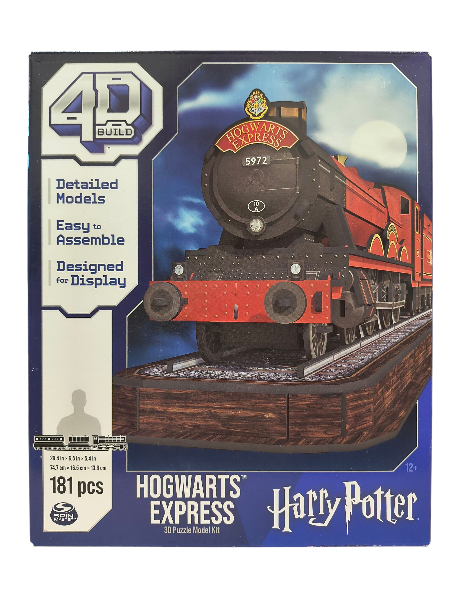 Spin Master Harry Potter Hogwarts Express 4D Display Puzzle Build 181 Pieces