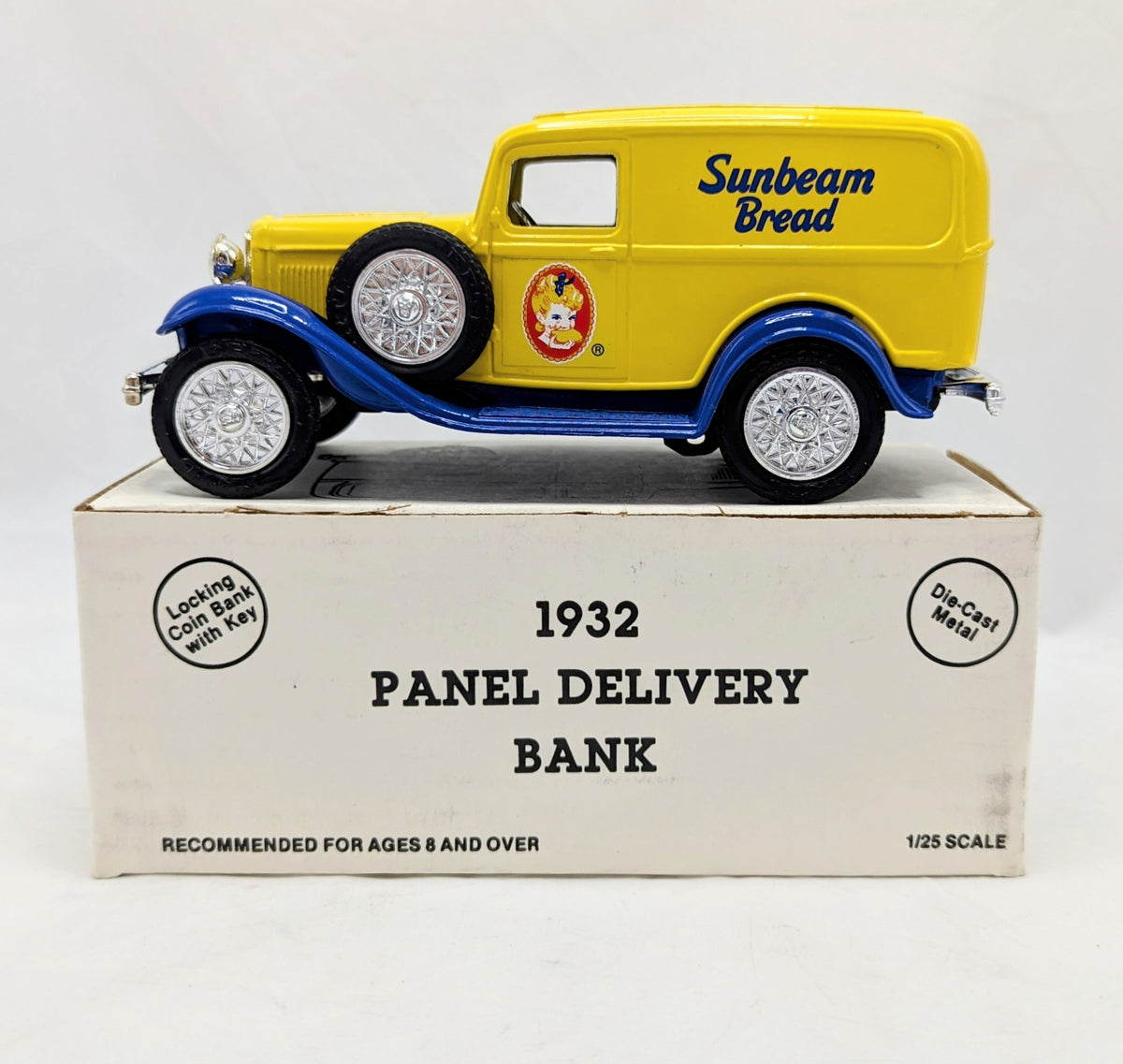 1991 ERTL 1932 Sunbeam Bread Delivery Truck Diecast Bank 1/25
