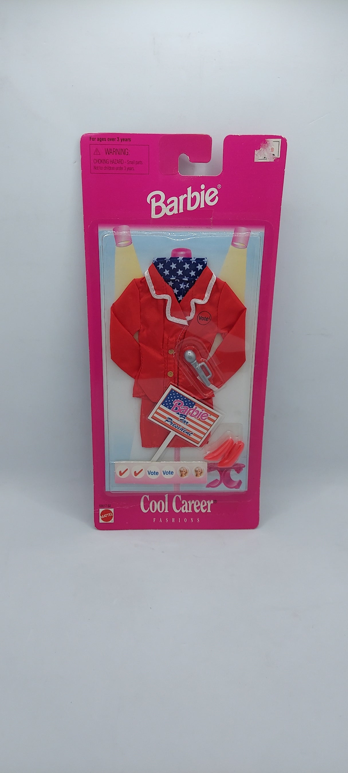 1997 Barbie Fashion Cool Career Vote Barbie For President 68617-92