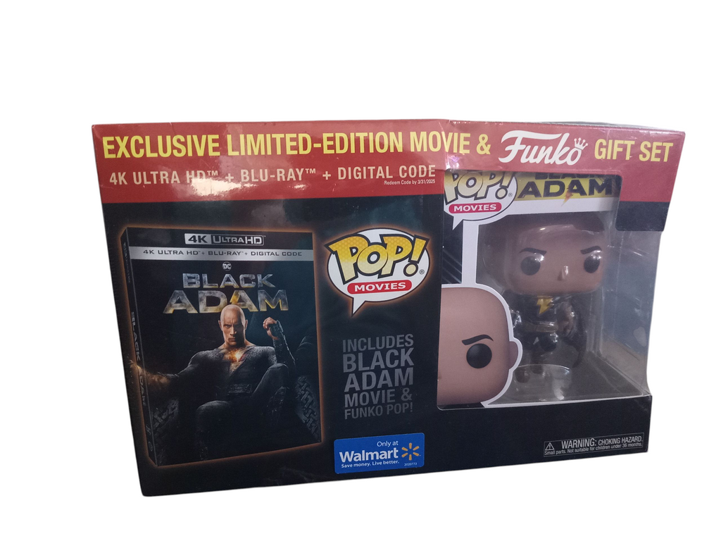 Black Adam DC Walmart Exclusive Limited Edition Bluray Movie & Funko Gift Set