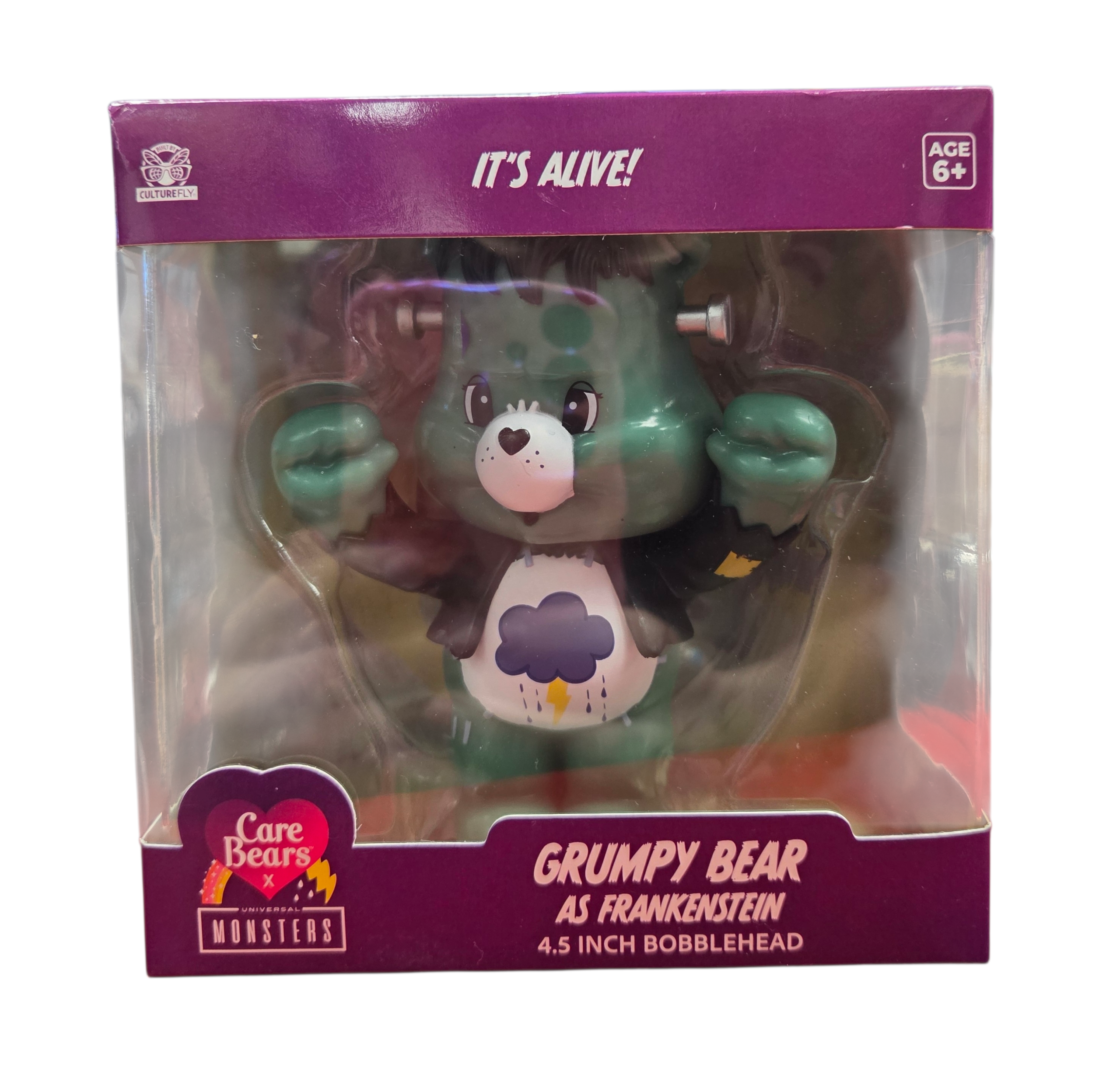 2025 Culturefly Care Bears x Universal Monsters Grumpy Bear as Frankenstein 4.5"