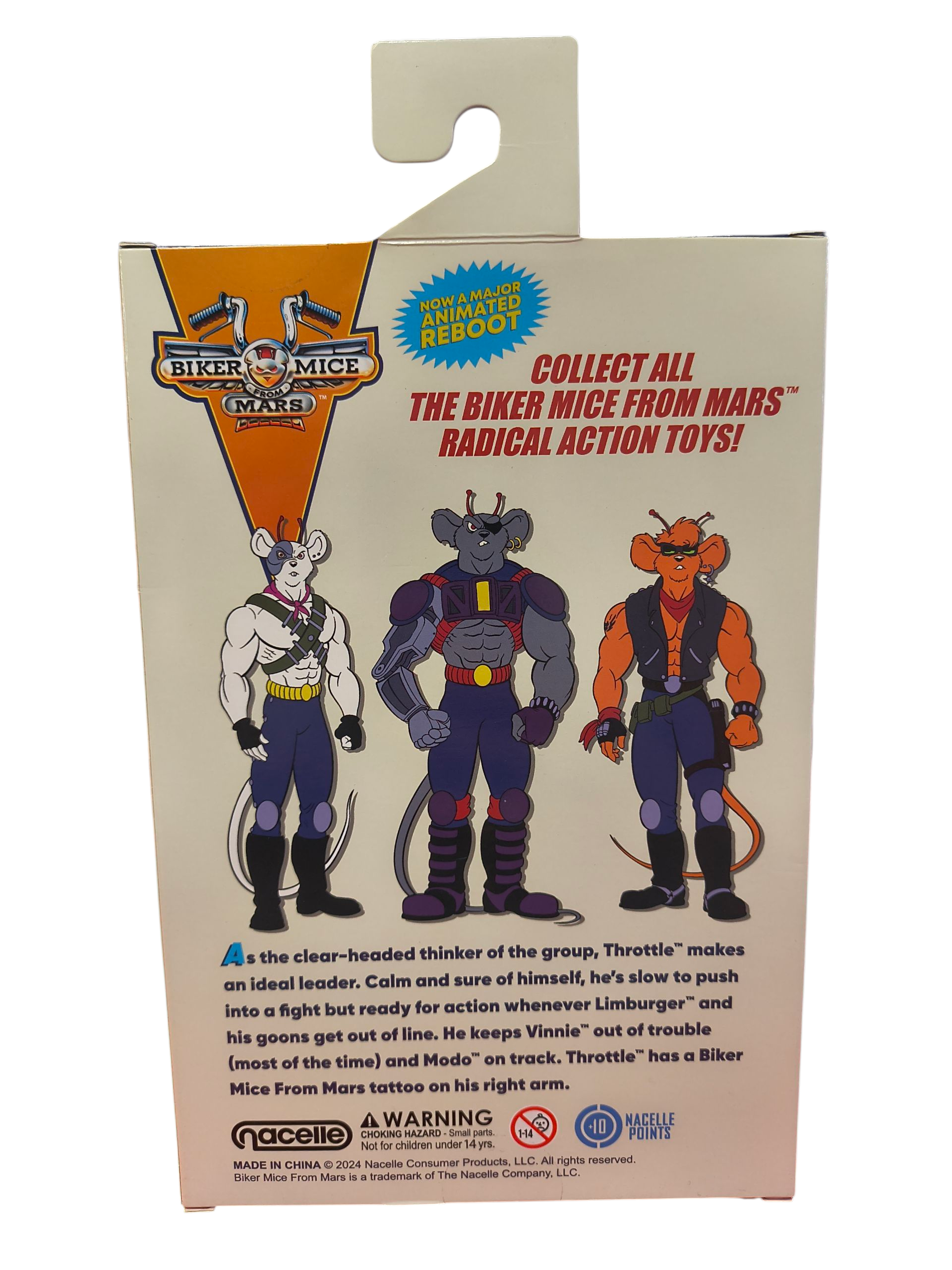 2024 Nacelle Biker Mice From Mars Throttle w/ Sprocket Launcher Hotdog 7" Figure image 2