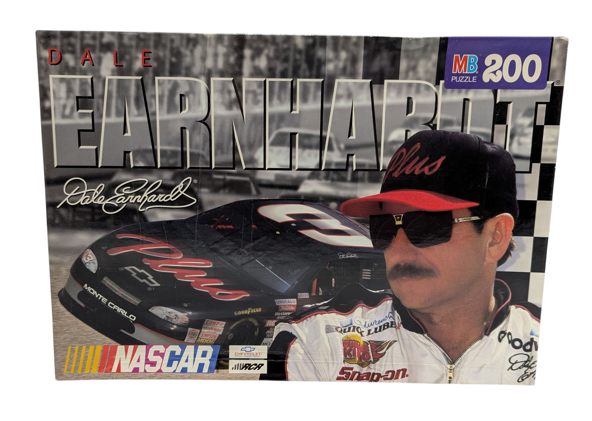 1998 Milton Bradley Nascar Dale Earnhardt 200 Piece Puzzle - Complete
