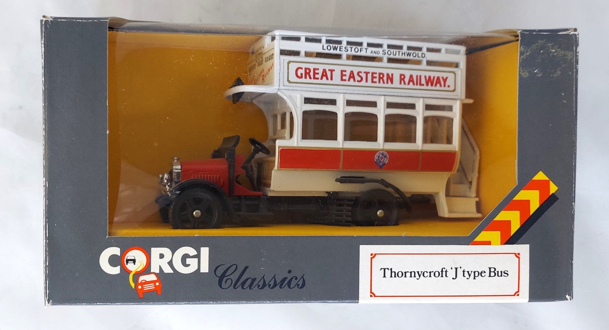 1986 Corgi Classics Thornycroft J Type Bus Great Eastern Railway #C858/11