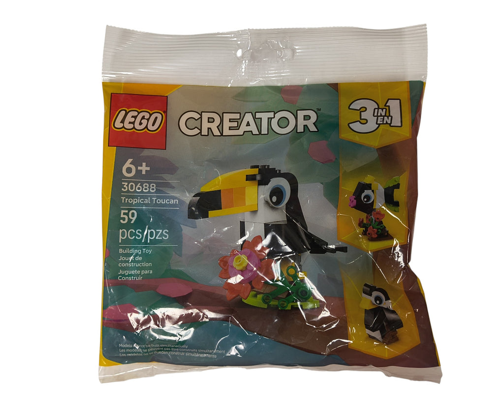 LEGO Creator 3 in 1 Tropical Toucan Building Set 30688 in Polybag