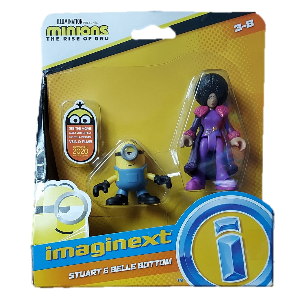 Imaginext Minions: The Rise of Gru Stuart And Belle Bottom Figure Set