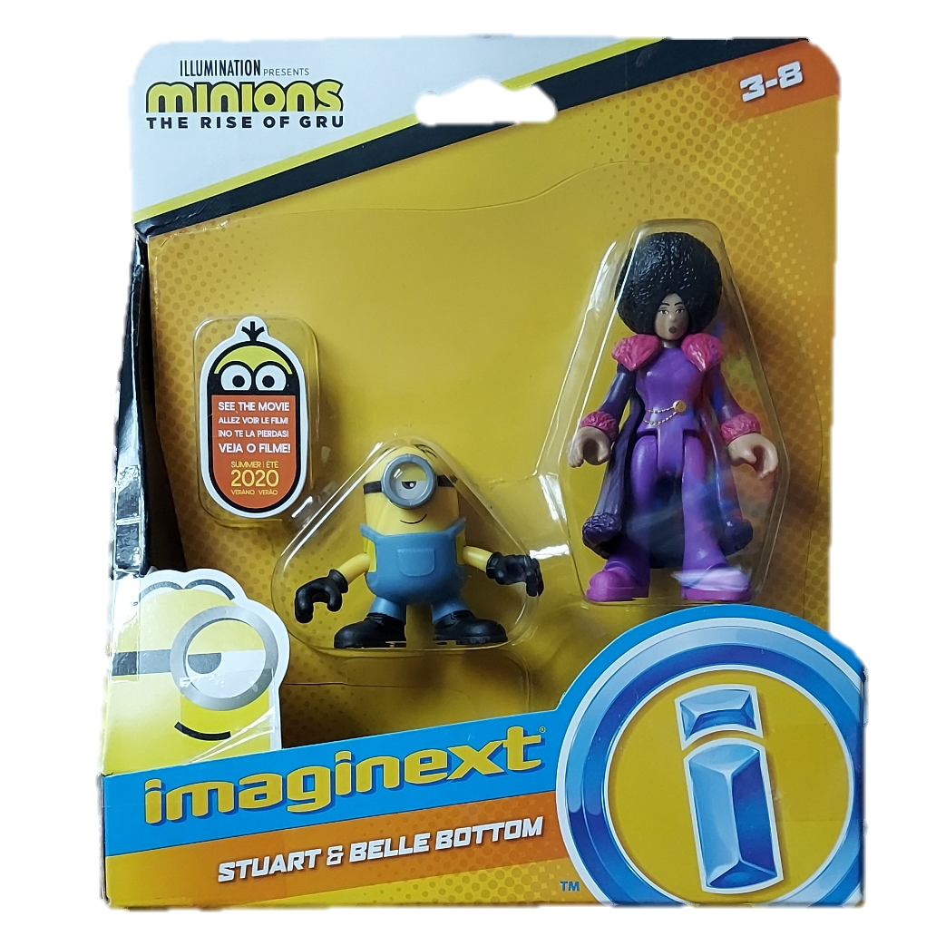Imaginext Minions: The Rise of Gru Stuart And Belle Bottom Figure Set