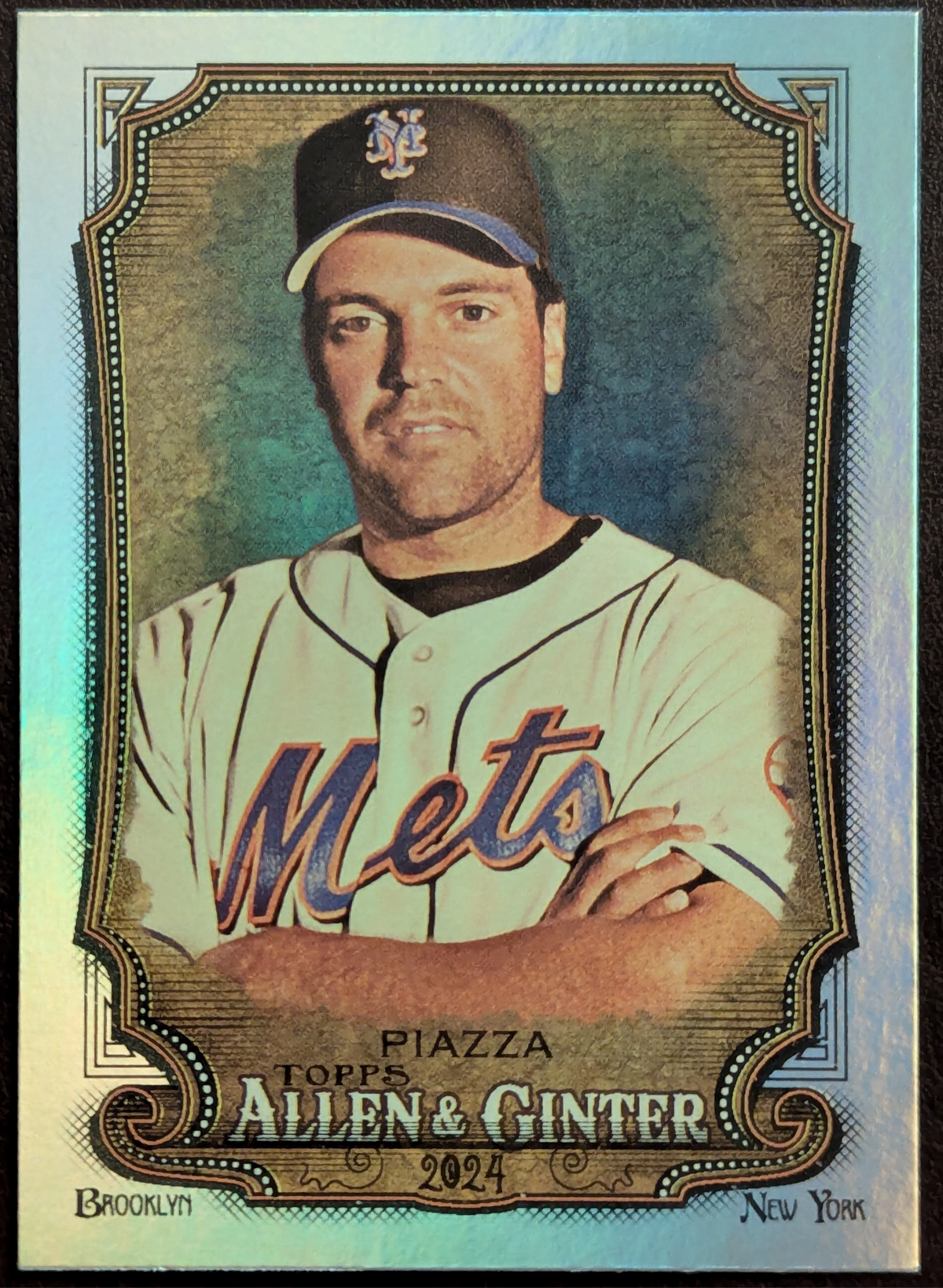 2024 Topps Allen & Ginter Silver Mike Piazza Portrait Hot Box Foil #292 Mets