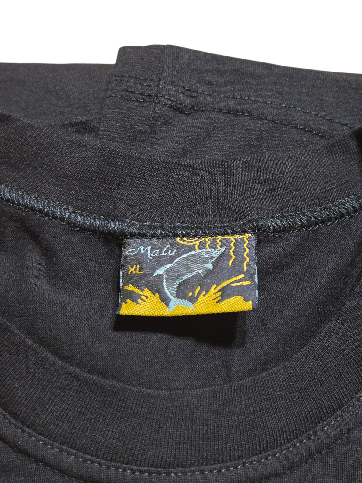 Malu Amsterdam Holland Tulips Embroidered Black T-Shirt Size XL image 3