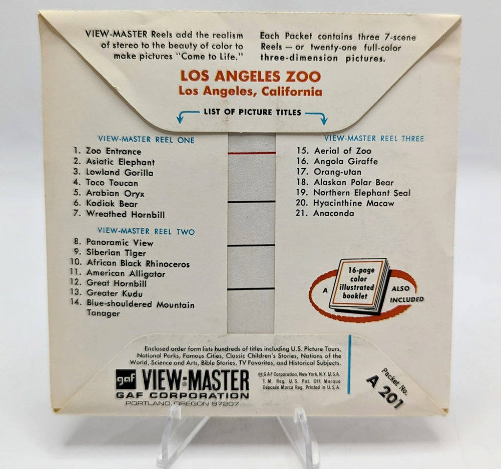 Vintage GAF View-Master Los Angeles Zoo 3 Reel Pack image 3