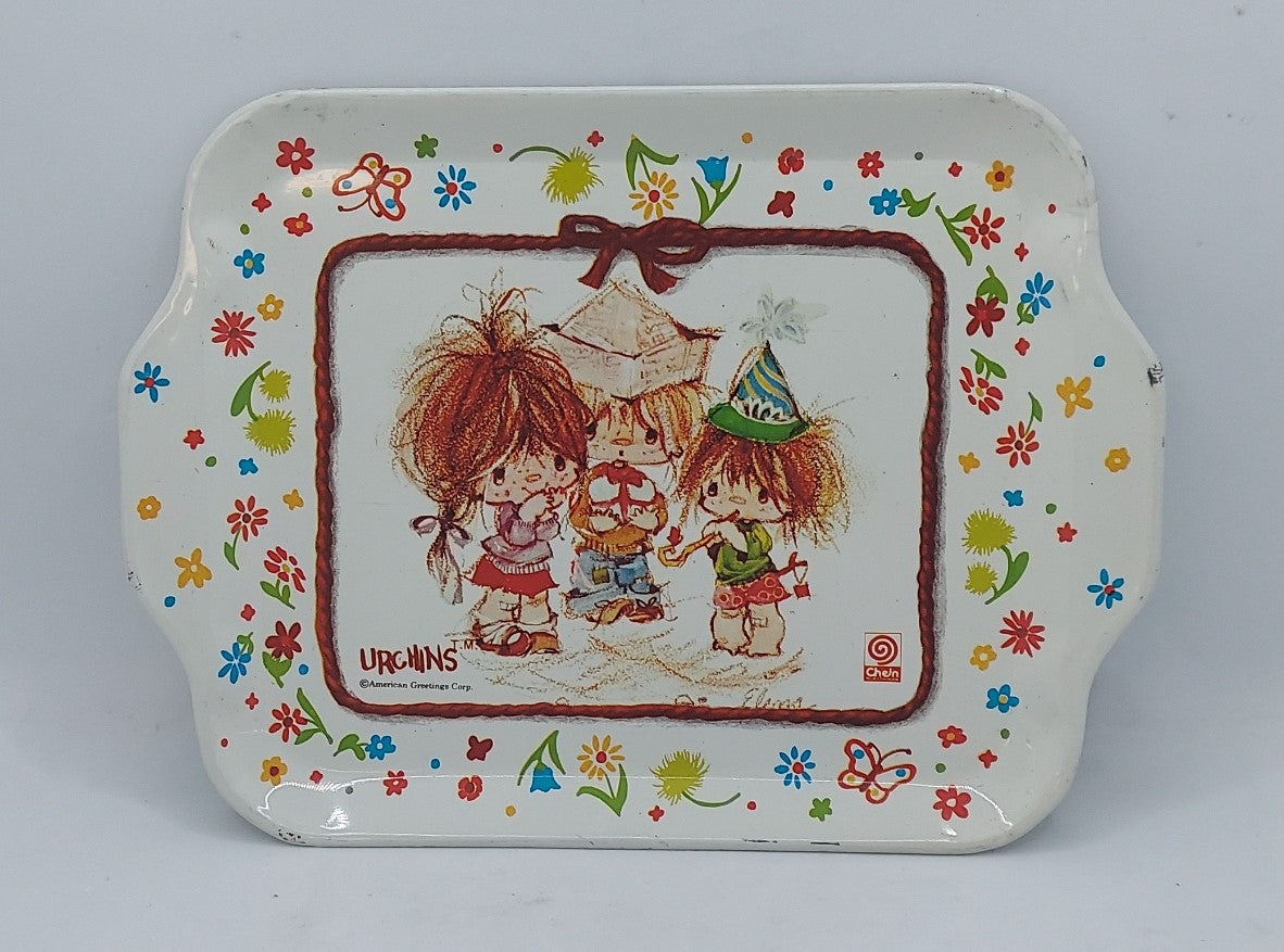 Vintage American Greetings Urchins Small Tin Tray