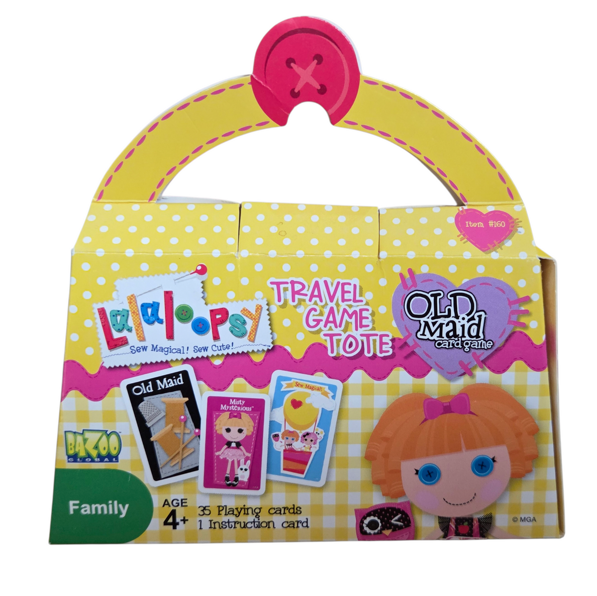 Bazoo Lalaloopsy Old Maid Card Game Travel Game Tote Ages 4+ image 2