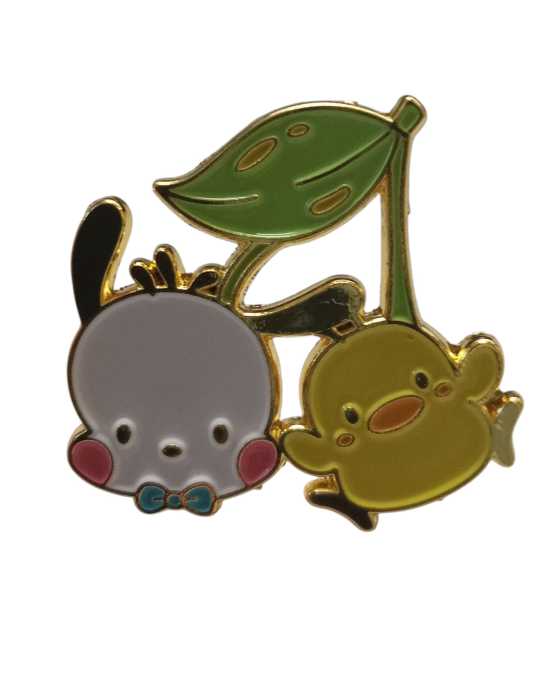 Sanrio Hello Kitty - Pochacco & Pi-chan Cherries Enamel Pin