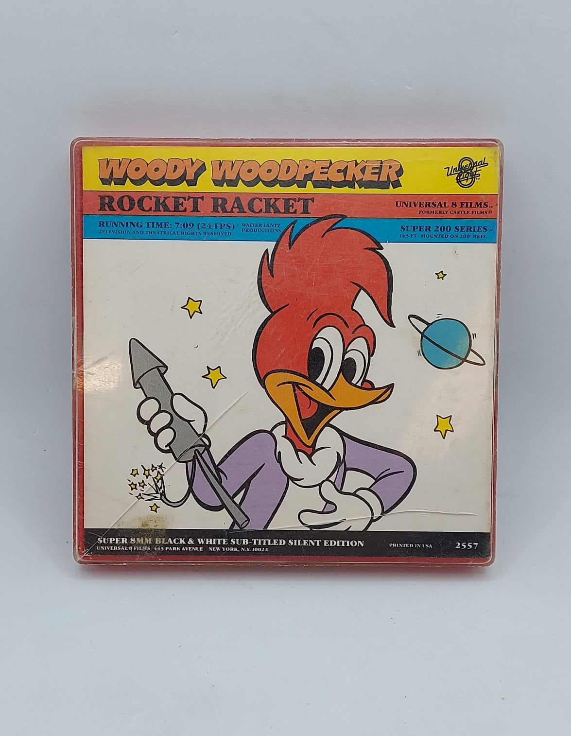 Vintage Woody Woodpecker No. 2557 Rocket Racket Super 8mm Universal 8 Films