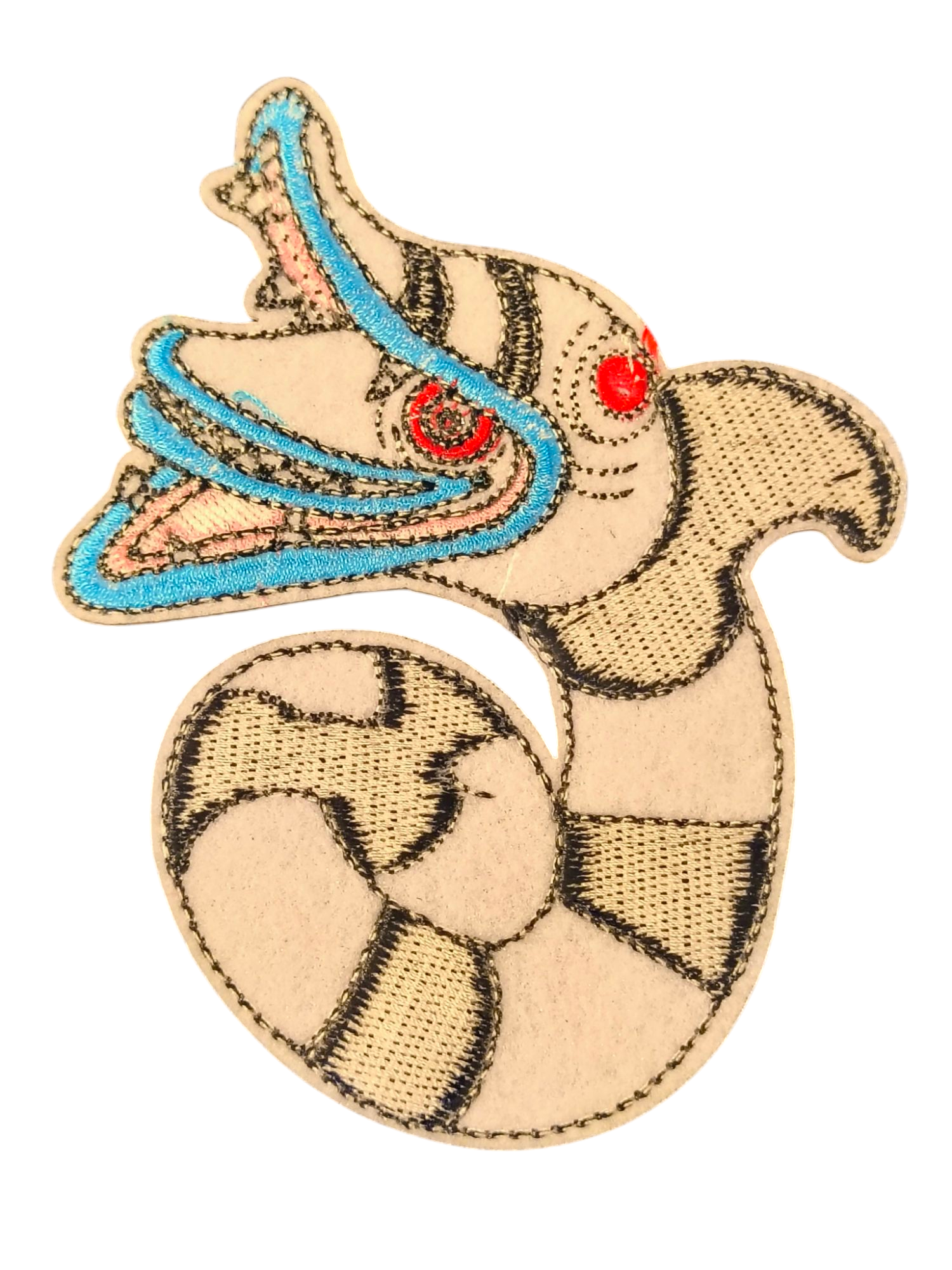Beetlejuice Cute Sandworm Character Iron On 4.5" Patch image 2