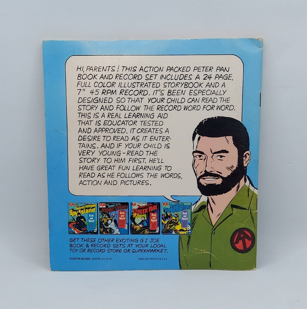1973 Peter Pan G.I. Joe Rescue From Adventure Team Headquarters Book & Record image 3