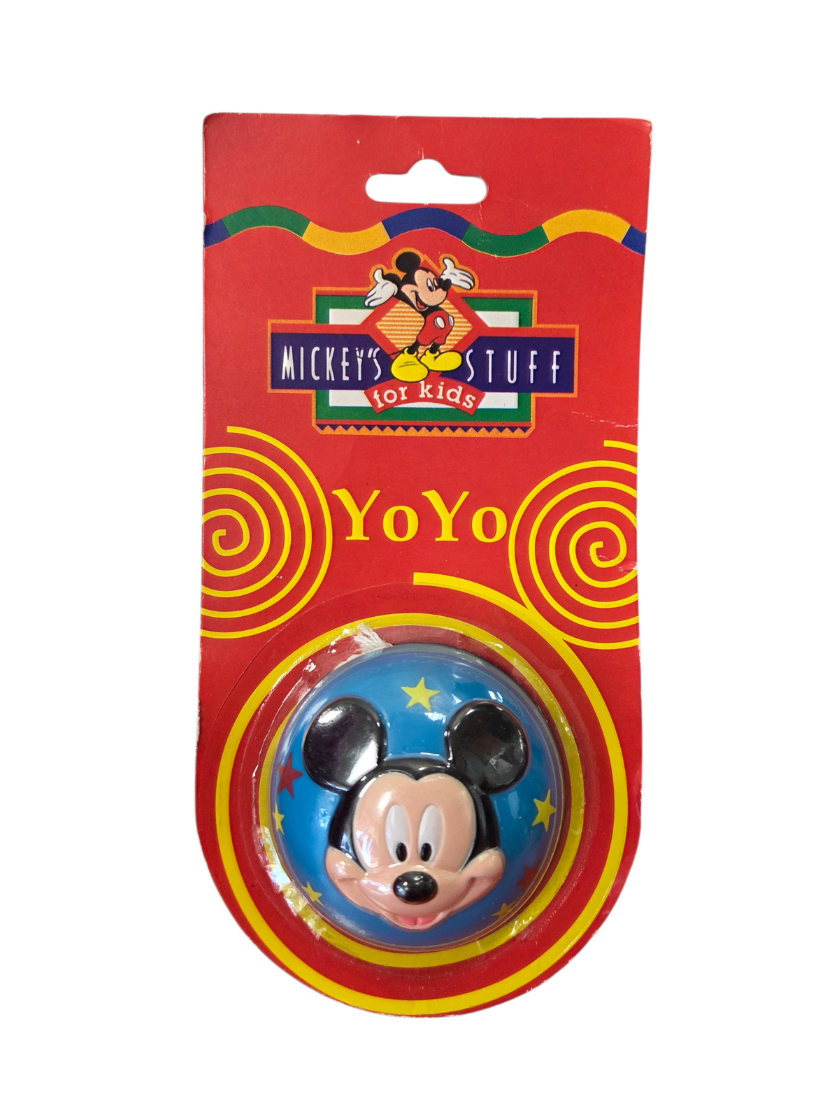 1990s Ja-Ru Disney Mickey Mouse Blue Stuff For Kids Yo-Yo YoYo #690