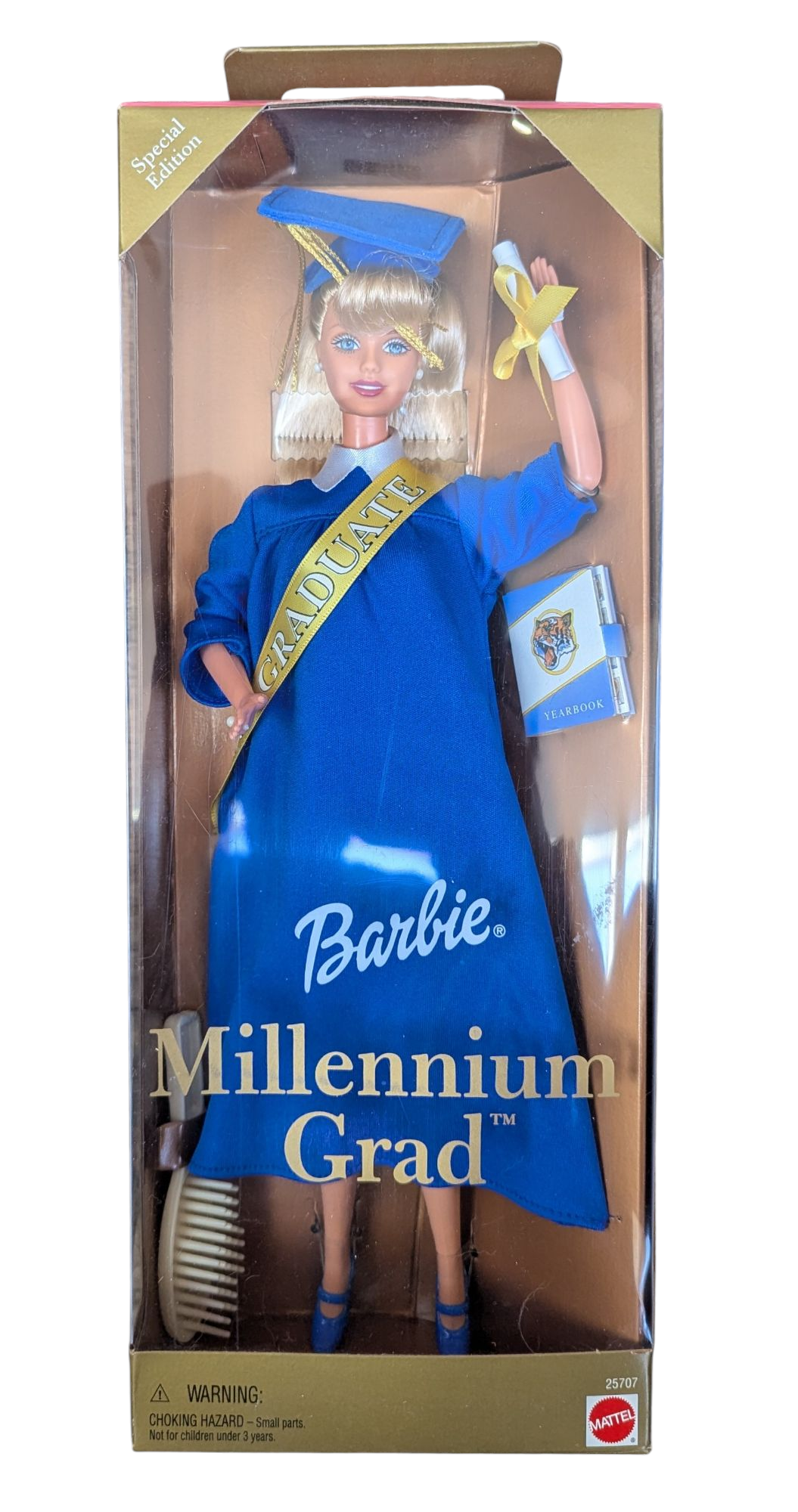 2000 Mattel Barbie Special Edition Millennium Grad Doll 25707 - Blue Gown