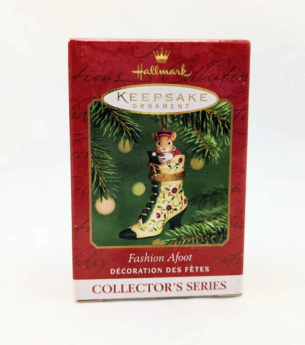 2001 Hallmark Keepsake Fashion Afoot Ornament