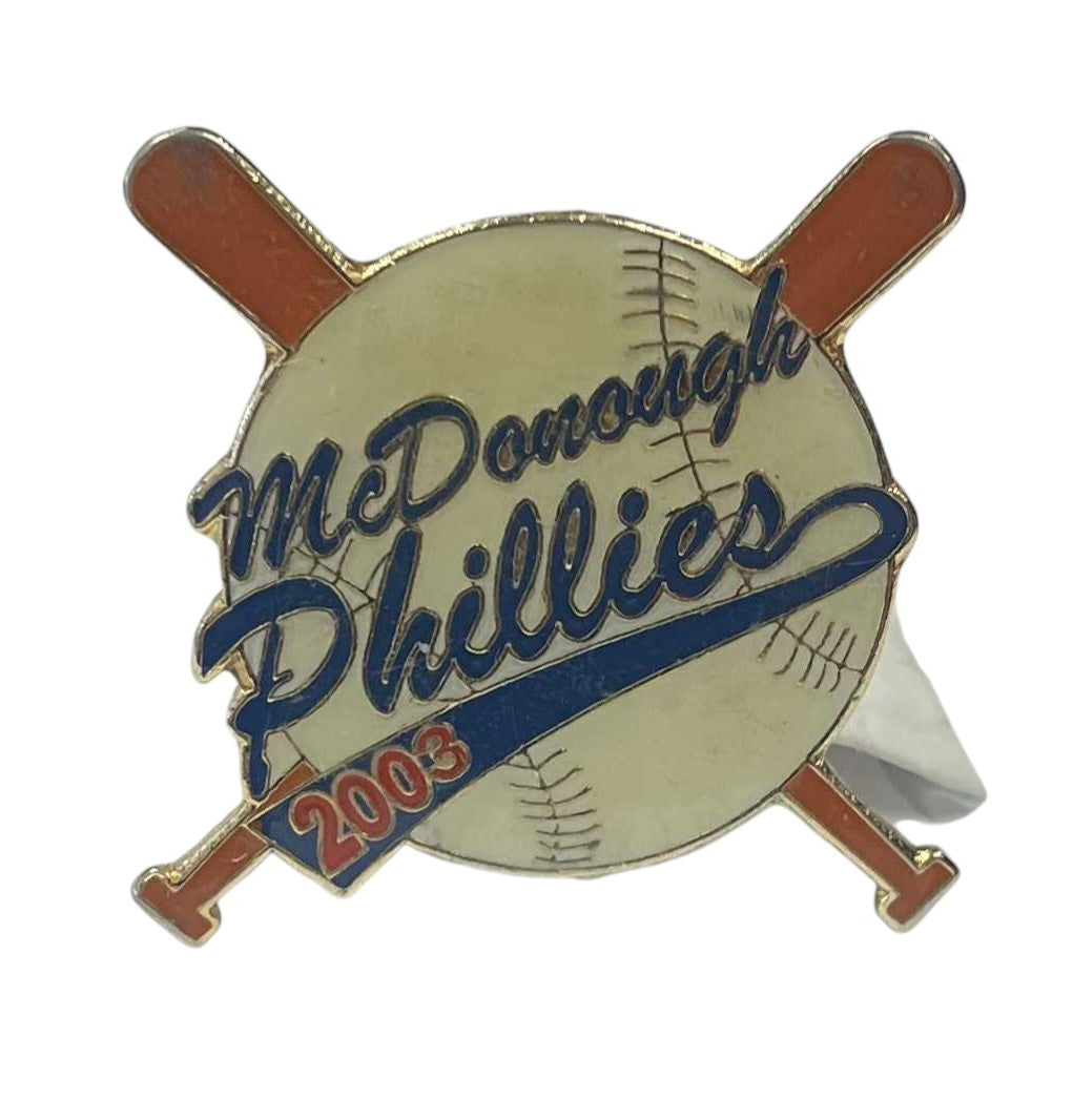 2003 Cooperstown Dreams Park Trading Pin McDonough Phillies Baseball Pin