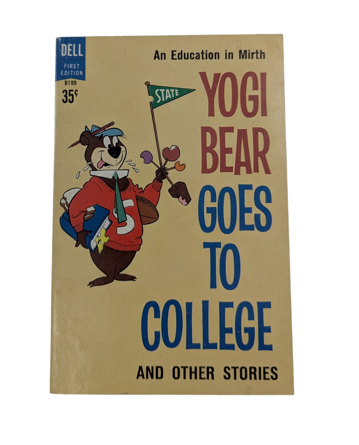 1961 Dell Yogi Bear Goes To College & Other Stories Paperback Comic