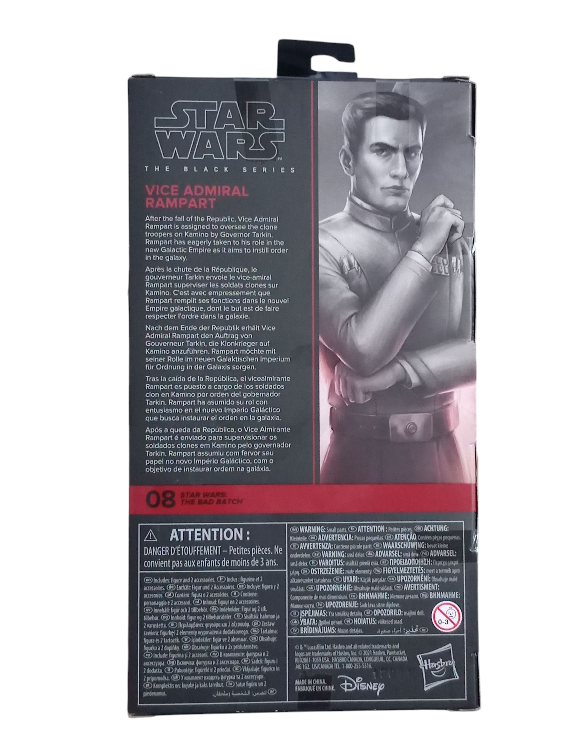 Star Wars The Black Series The Bad Batch Vice Admiral Rampart Action Figure image 2