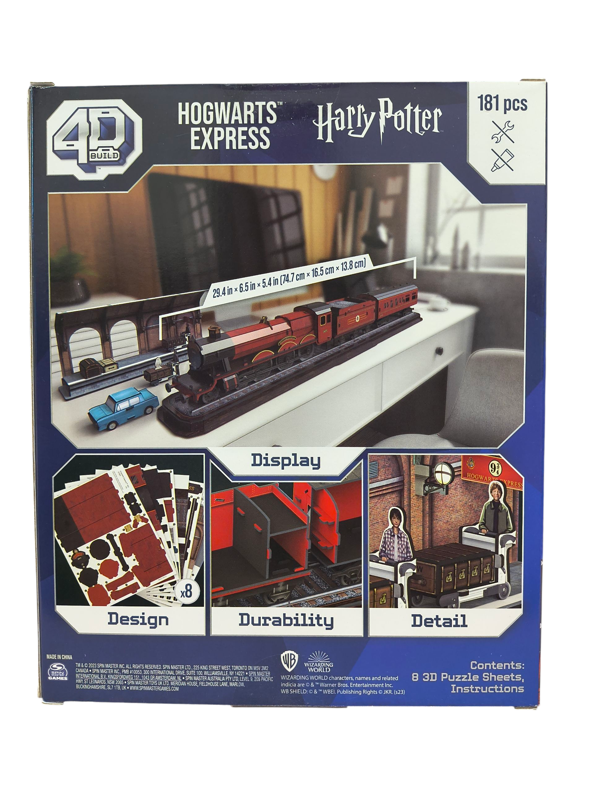 Spin Master Harry Potter Hogwarts Express 4D Display Puzzle Build 181 Pieces image 2