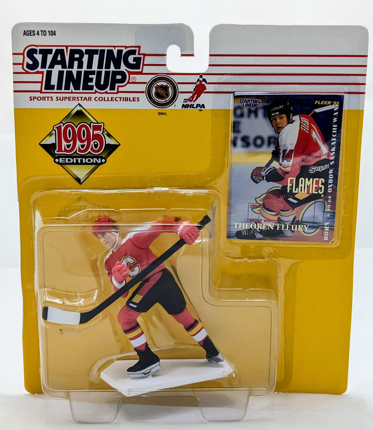 1995 Starting Lineup Theoren Fluery Calgary Flames Hockey Figure