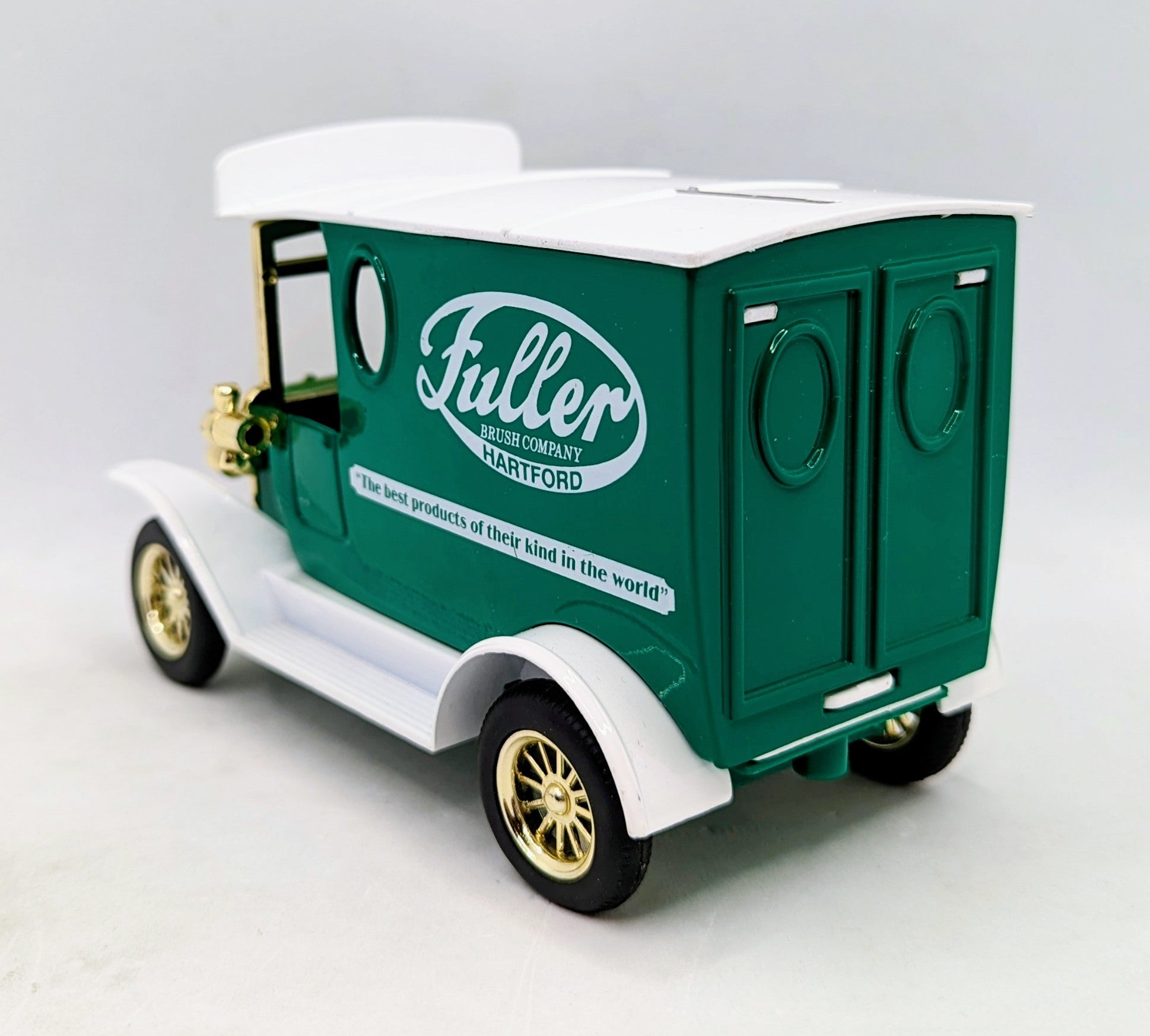 Golden Wheels 1925 Ford Model T Fuller Brush Company Die Cast Truck Coin Bank image 3