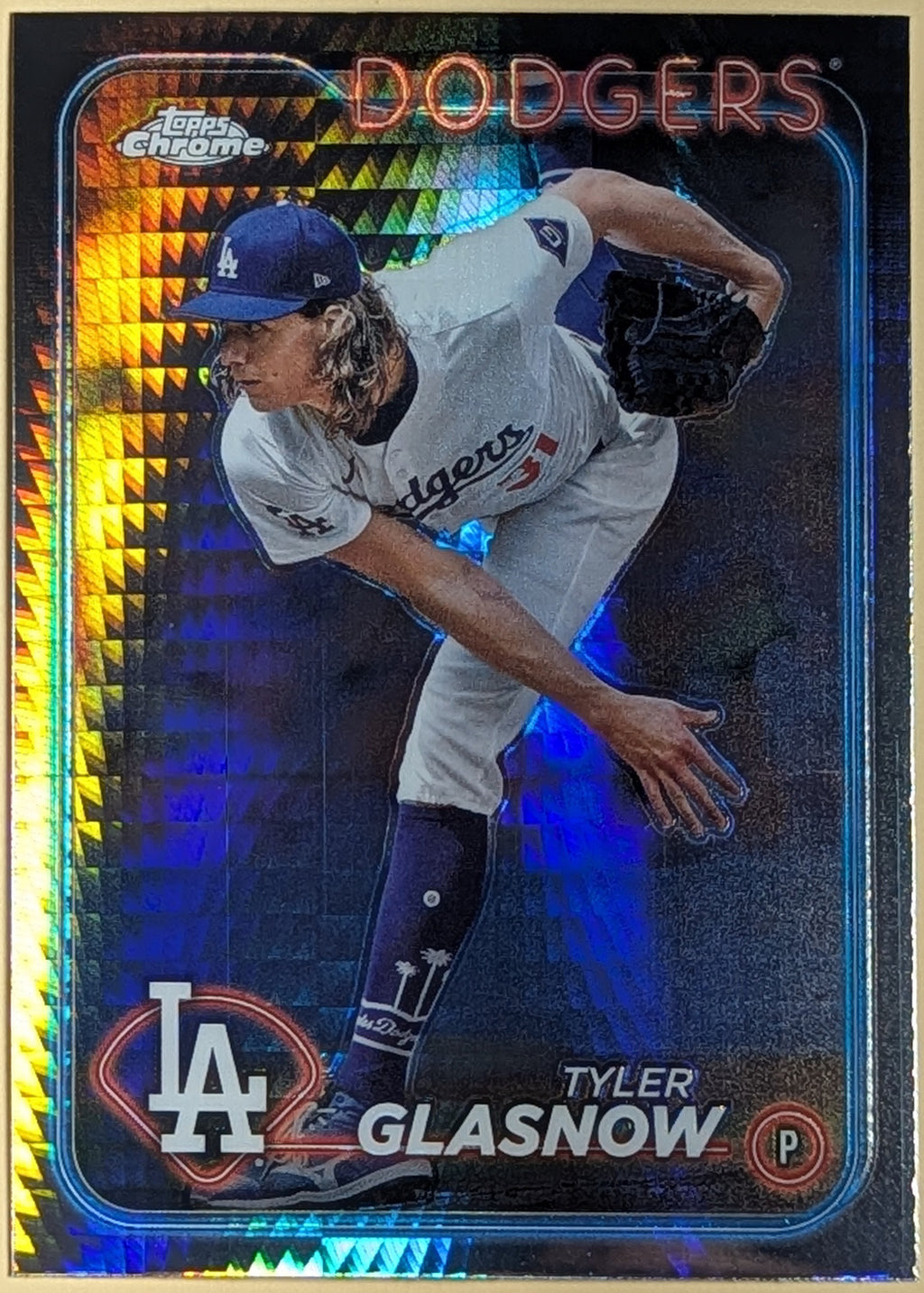 2024 Topps Chrome Update #USC39 Tyler Glasnow Prism Refractor LA Dodgers