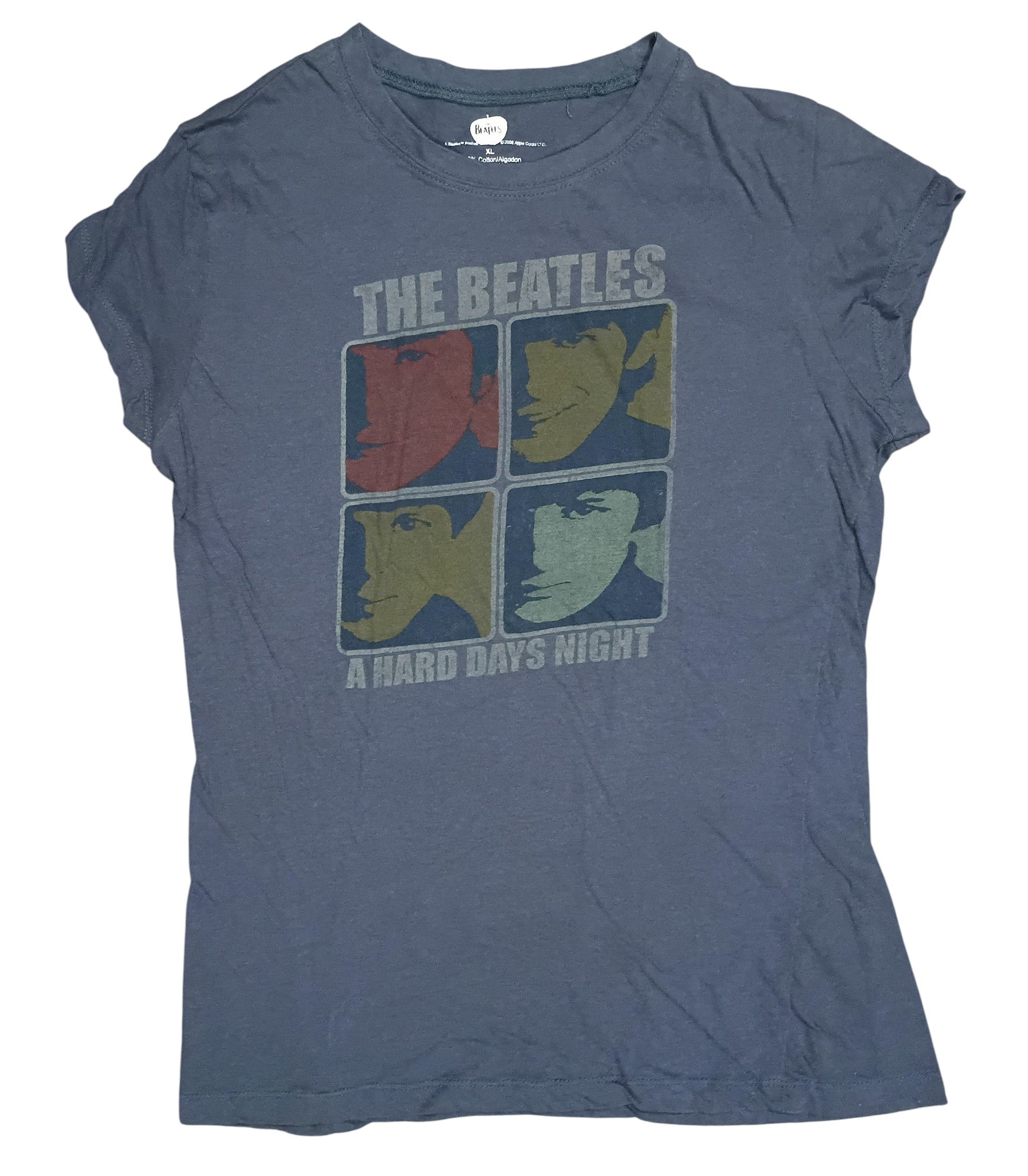 2006 Apple Corps The Beatles A Hard Days Night Band Squares Juniors XL T-Shirt