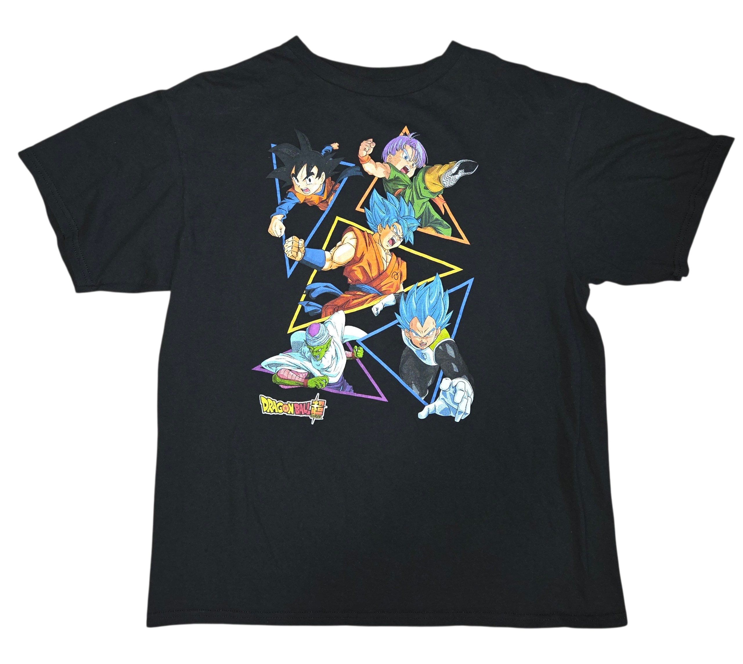 Toei Dragon Ball Z Super Character Triangle Design Graphic T-Shirt Boys XL