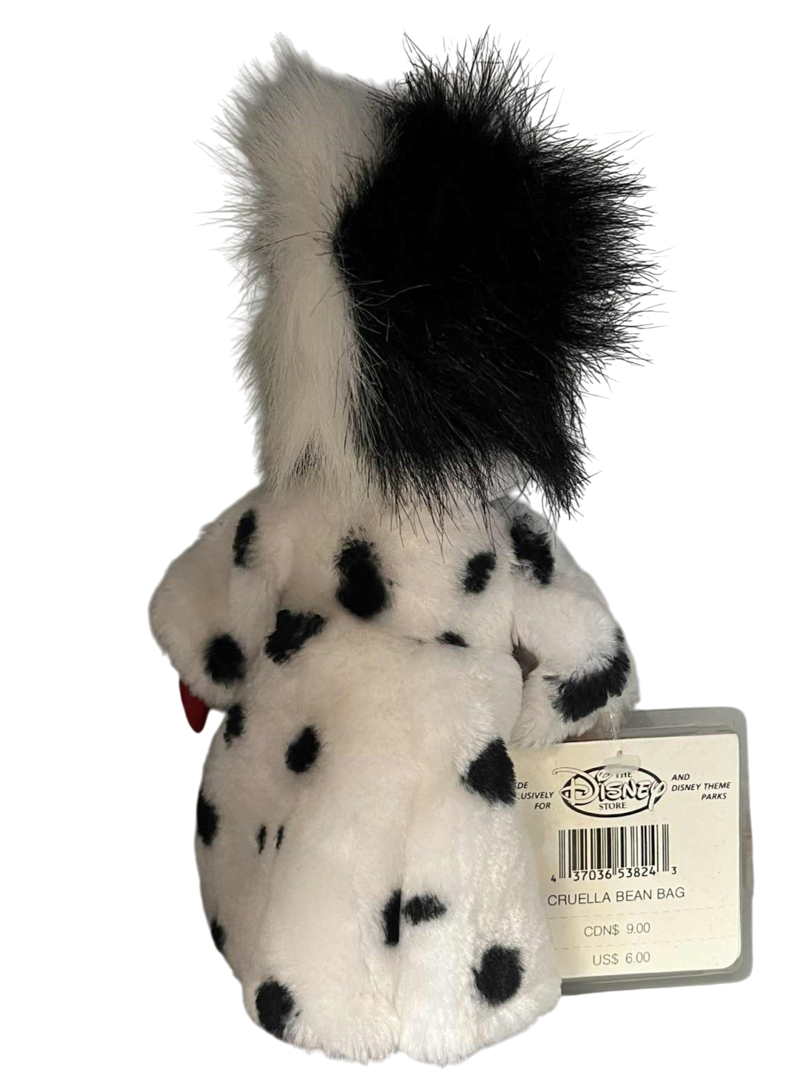 Disney Store 101 Dalmatians Cruella De Vil 7" Mini Bean Bag Plush image 2