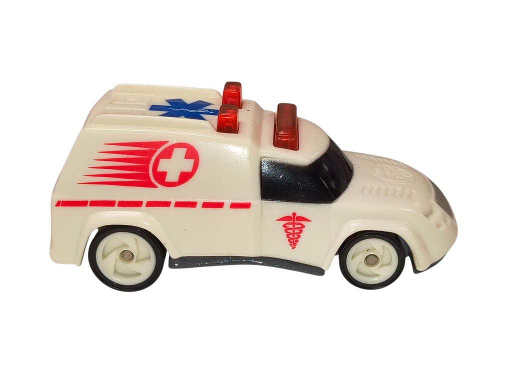 1994 Mattel Hot Wheels McDonald's 1968 White Ambulance Plastic 1/64