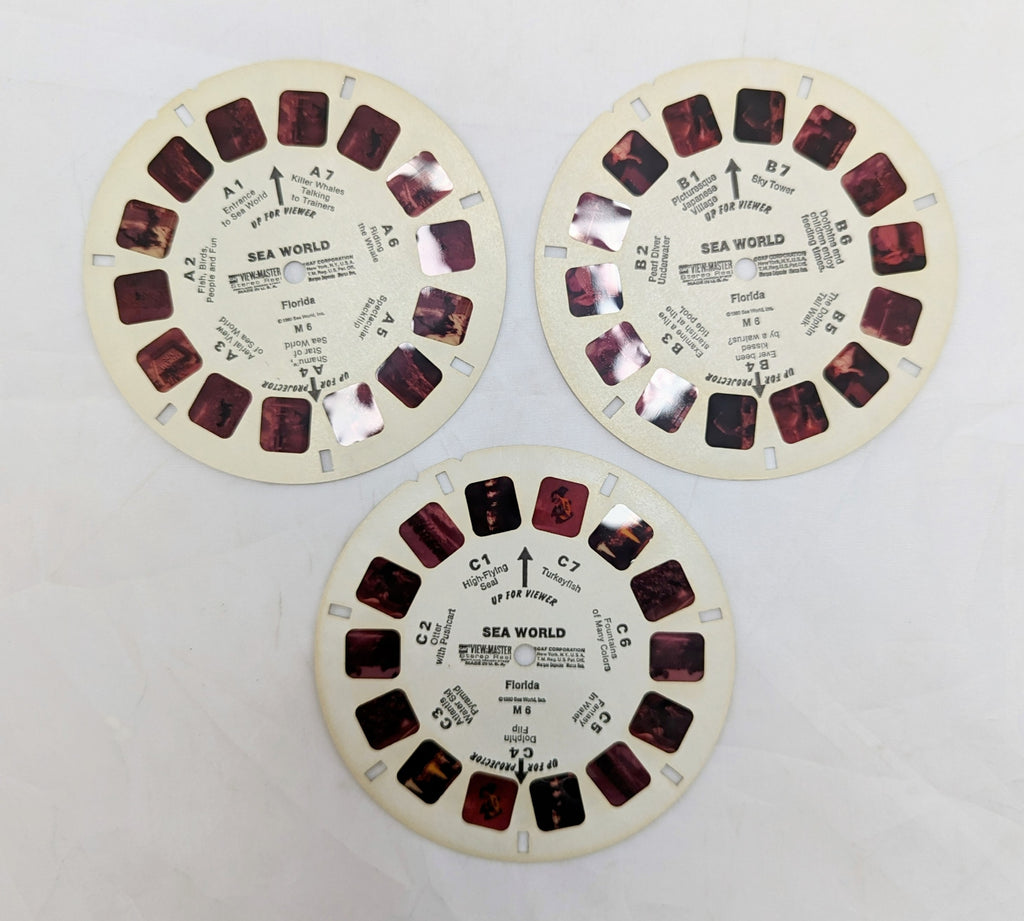 1980 GAF View-Master Sea World Florida 21 3D Pictures 3 Reel Pack image 4