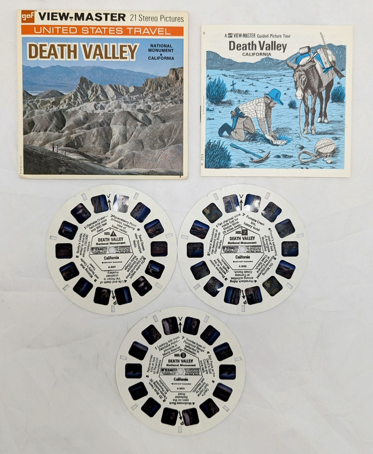 1970 GAF View-Master Death Valley National Monument California 3 Reel Pack image 3