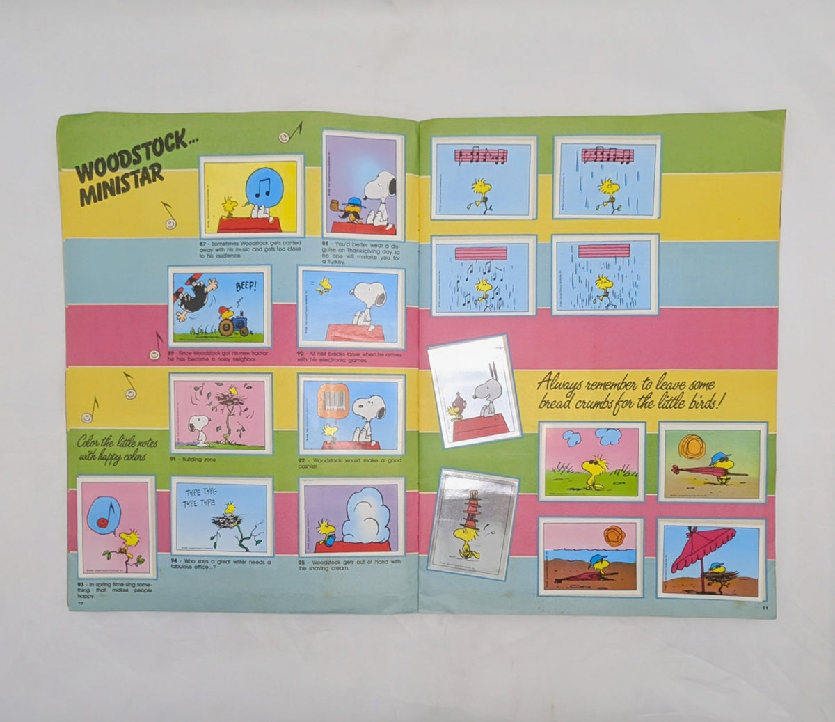 1986 Panini Peanuts I Love Snoppy Sticker Album - Complete image 6
